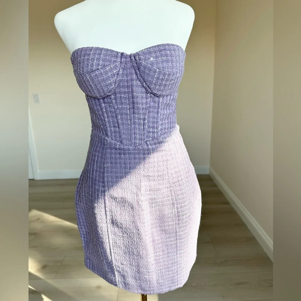 Aqua Mini Lavender/Purple Corset Dress|S|New with Tags - Picture 4 of 10
